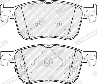 Ferodo FDB4849 - Комплект спирачно феродо, дискови спирачки vvparts.bg