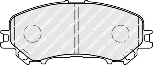 Ferodo FDB4843 - Комплект спирачно феродо, дискови спирачки vvparts.bg