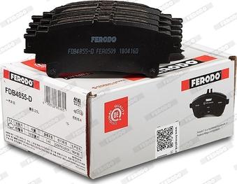 Ferodo FDB4855-D - Комплект спирачно феродо, дискови спирачки vvparts.bg