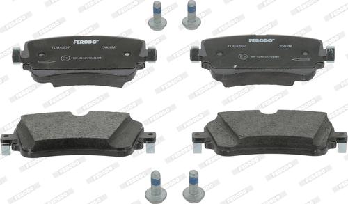 Ferodo FDB4807 - Комплект спирачно феродо, дискови спирачки vvparts.bg