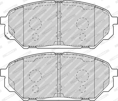 Ferodo FDB4889 - Комплект спирачно феродо, дискови спирачки vvparts.bg