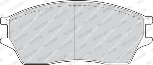 Ferodo FDB488 - Комплект спирачно феродо, дискови спирачки vvparts.bg