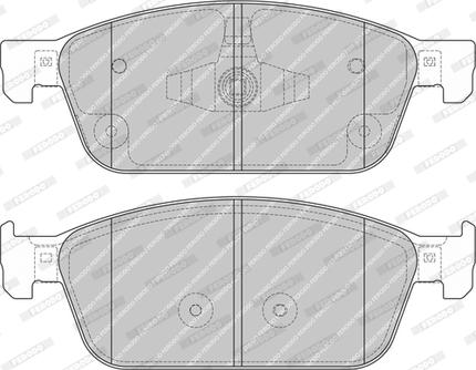 Ferodo FDB4820-D - Комплект спирачно феродо, дискови спирачки vvparts.bg