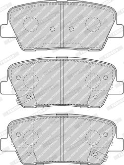 Ferodo FDB4391 - Комплект спирачно феродо, дискови спирачки vvparts.bg