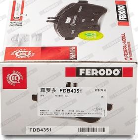 Ferodo FDB4351 - Комплект спирачно феродо, дискови спирачки vvparts.bg
