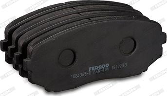 Ferodo FDB4365-D - Комплект спирачно феродо, дискови спирачки vvparts.bg