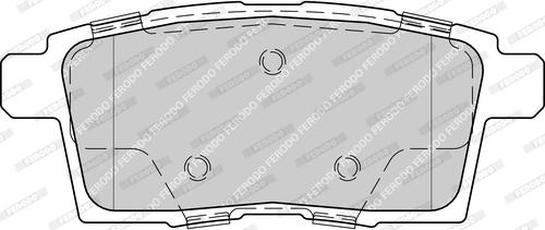 Ferodo FDB4366-D - Комплект спирачно феродо, дискови спирачки vvparts.bg