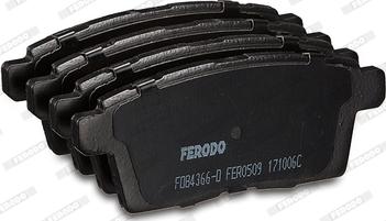 Ferodo FDB4366-D - Комплект спирачно феродо, дискови спирачки vvparts.bg