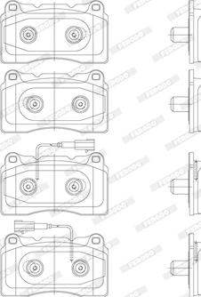 Ferodo FDB4307 - Комплект спирачно феродо, дискови спирачки vvparts.bg