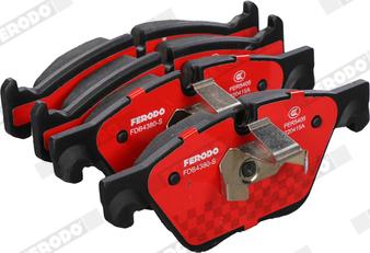 Ferodo FDB4380-S - Комплект спирачно феродо, дискови спирачки vvparts.bg