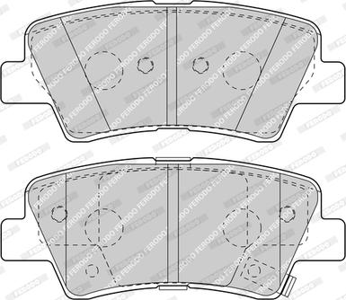 Ferodo FDB4387-D - Комплект спирачно феродо, дискови спирачки vvparts.bg