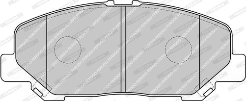 Ferodo FDB4332-D - Комплект спирачно феродо, дискови спирачки vvparts.bg