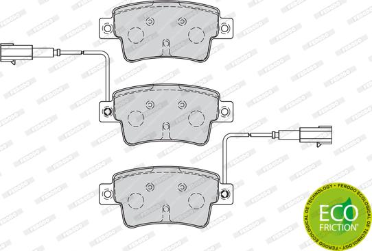 Ferodo FDB4325 - Комплект спирачно феродо, дискови спирачки vvparts.bg