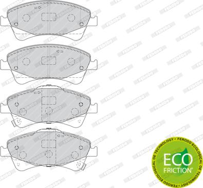 Ferodo FDB4326 - Комплект спирачно феродо, дискови спирачки vvparts.bg