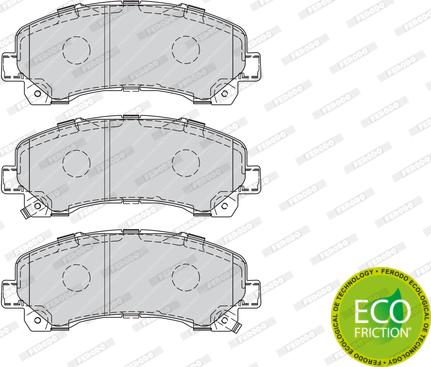 Ferodo FDB4299 - Комплект спирачно феродо, дискови спирачки vvparts.bg