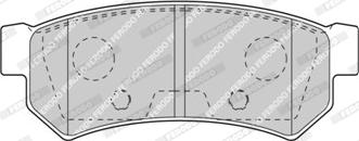 Ferodo FDB4295-D - Комплект спирачно феродо, дискови спирачки vvparts.bg