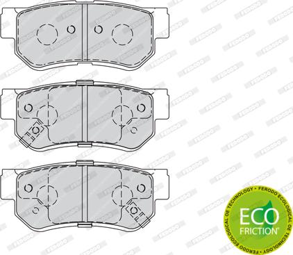 Ferodo FDB4247 - Комплект спирачно феродо, дискови спирачки vvparts.bg