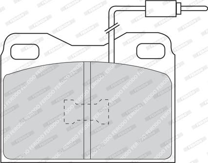 Ferodo FDB424 - Комплект спирачно феродо, дискови спирачки vvparts.bg