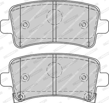 Ferodo FDB4252-D - Комплект спирачно феродо, дискови спирачки vvparts.bg