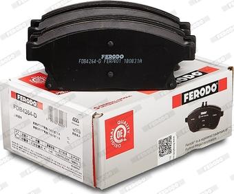 Ferodo FDB4264-D - Комплект спирачно феродо, дискови спирачки vvparts.bg