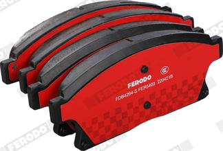 Ferodo FDB4264-S - Комплект спирачно феродо, дискови спирачки vvparts.bg