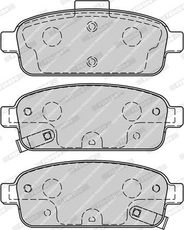 Ferodo FDB4265-D - Комплект спирачно феродо, дискови спирачки vvparts.bg