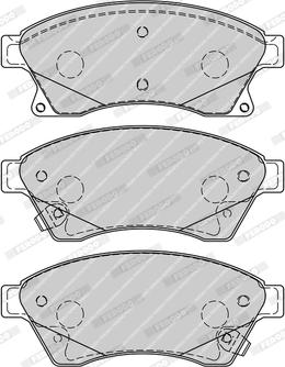 Ferodo FDB4262-D - Комплект спирачно феродо, дискови спирачки vvparts.bg