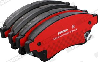 Ferodo FDB4262-S - Комплект спирачно феродо, дискови спирачки vvparts.bg