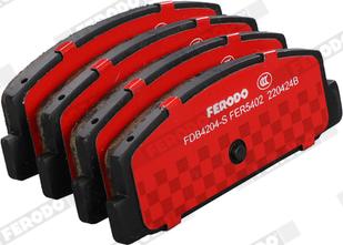 Ferodo FDB4204-S - Комплект спирачно феродо, дискови спирачки vvparts.bg