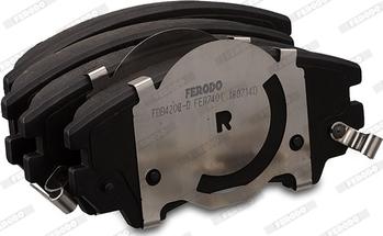 Ferodo FDB4208-D - Комплект спирачно феродо, дискови спирачки vvparts.bg
