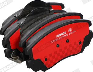 Ferodo FDB4207-S - Комплект спирачно феродо, дискови спирачки vvparts.bg