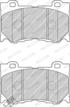 Ferodo FDB4284 - Комплект спирачно феродо, дискови спирачки vvparts.bg