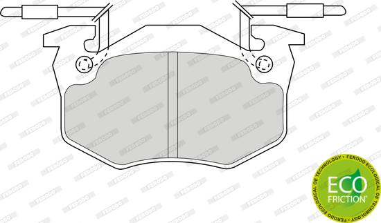 Ferodo FDB428B - Комплект спирачно феродо, дискови спирачки vvparts.bg