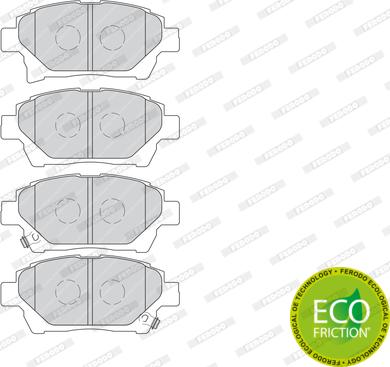 Ferodo FDB4236 - Комплект спирачно феродо, дискови спирачки vvparts.bg