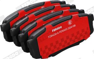 Ferodo FDB4230-S - Комплект спирачно феродо, дискови спирачки vvparts.bg
