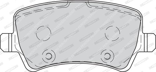 Ferodo FDB4237 - Комплект спирачно феродо, дискови спирачки vvparts.bg