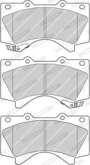 Ferodo FDB4229-D - Комплект спирачно феродо, дискови спирачки vvparts.bg