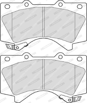 Ferodo FDB4229 - Комплект спирачно феродо, дискови спирачки vvparts.bg