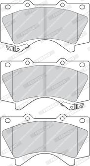 Ferodo FDB4229 - Комплект спирачно феродо, дискови спирачки vvparts.bg