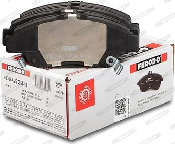 Ferodo FDB4272B-D - Комплект спирачно феродо, дискови спирачки vvparts.bg