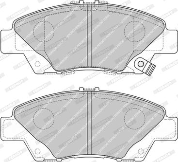 Honda 45022SNCE01 - Комплект спирачно феродо, дискови спирачки vvparts.bg