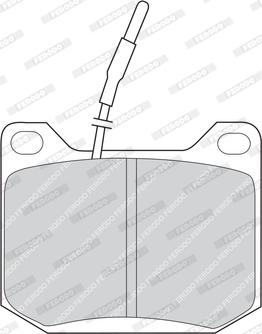 Ferodo FDB42 - Комплект спирачно феродо, дискови спирачки vvparts.bg