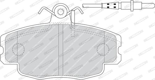 Ferodo FDB4754 - Комплект спирачно феродо, дискови спирачки vvparts.bg