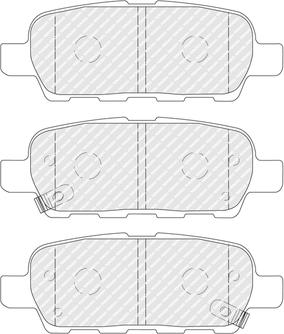 Ferodo FDB4756 - Комплект спирачно феродо, дискови спирачки vvparts.bg