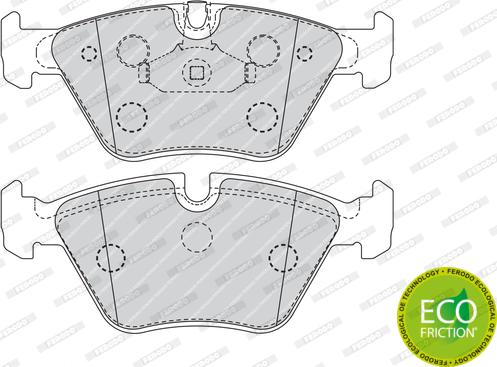 Ferodo FDB4752 - Комплект спирачно феродо, дискови спирачки vvparts.bg