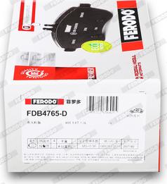 Ferodo FDB4765-D - Комплект спирачно феродо, дискови спирачки vvparts.bg