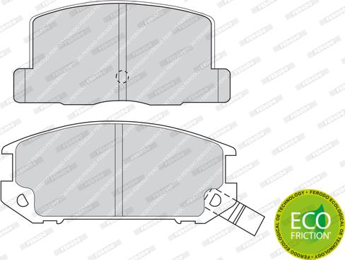 Ferodo FDB470 - Комплект спирачно феродо, дискови спирачки vvparts.bg