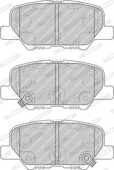 Ferodo FDB4739-D - Комплект спирачно феродо, дискови спирачки vvparts.bg