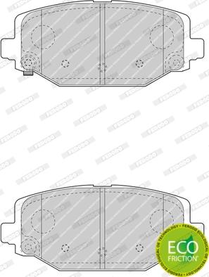 Ferodo FDB4778 - Комплект спирачно феродо, дискови спирачки vvparts.bg