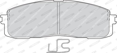 Ferodo FDB477 - Комплект спирачно феродо, дискови спирачки vvparts.bg